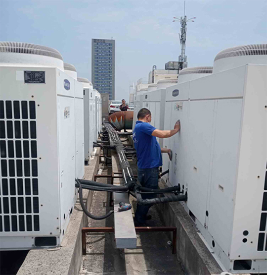 革吉中央空调制热和不制冷系统维修方法